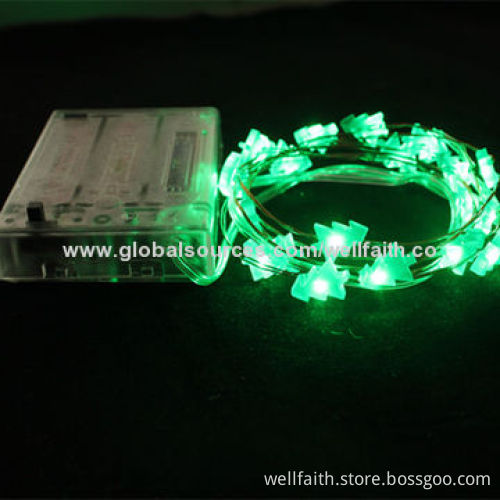 Tiny LED lights on ultra thin copper or silver wire